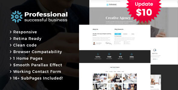 Professional -Creative AgencyBusiness - ThemeForest 20533276