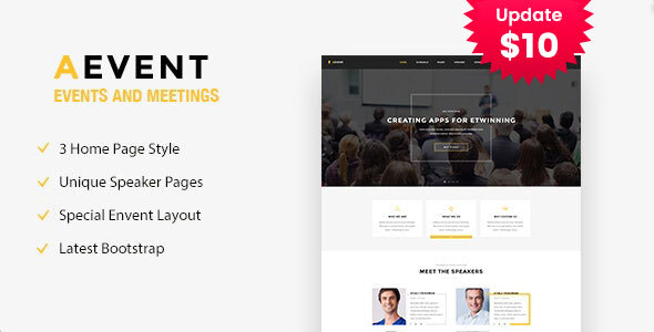 Aevent - ConferenceEvent - ThemeForest 16437366