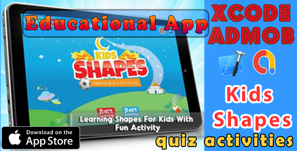 Learning Shapes for Kids quiz activities - iOS11 and Swift 3