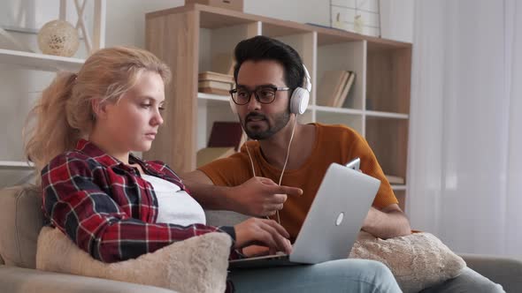 Diverse People Home Couple Different Interest alt