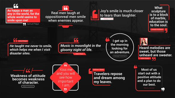 Smart Quotes Titles Elements template preview