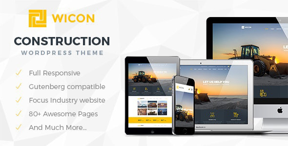 Wicon | Constructions & Building WordPress Theme