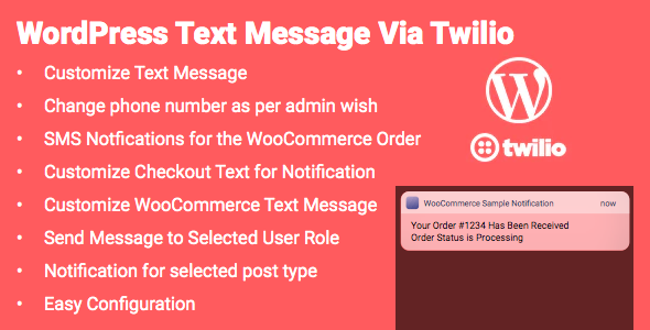 WordPress Twilio SMS Integration