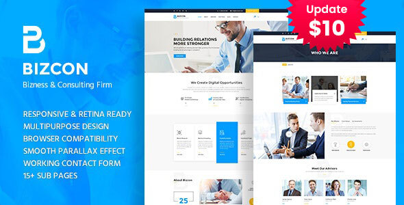 Bizcon - Business - ThemeForest 22162164