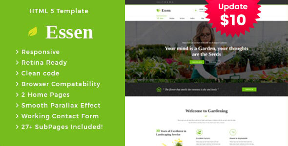 Essen - Gardening - ThemeForest 21052940
