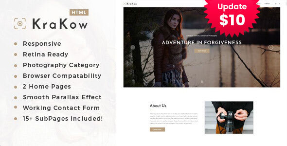 Great Krakow - Photography HTML Template
