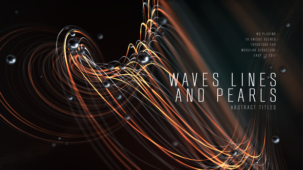 Abstract Titles | Wave Lines and Pearls