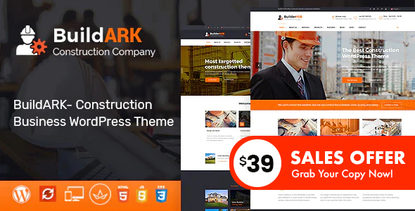 BuildARK- Construction Business - ThemeForest 20848113