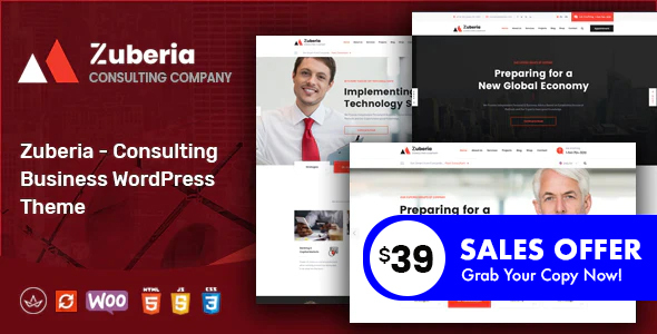 Zuberia – Business Consulting Services WordPress Theme
