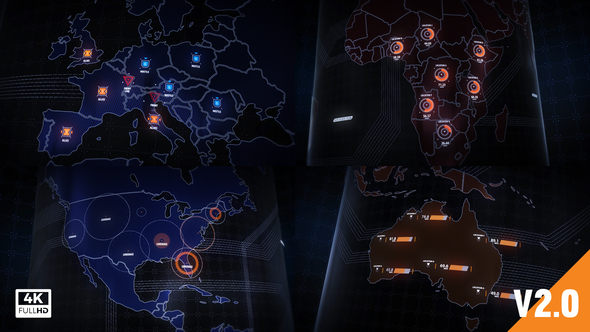 World Map Element - VideoHive 19202652