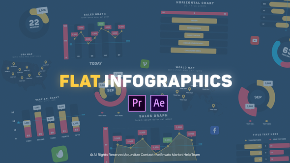 Flat Design Infographics Premiere Pro Template