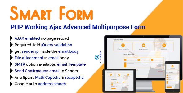 SmartForm – PHP Working Ajax Advanced Multipurpose Form