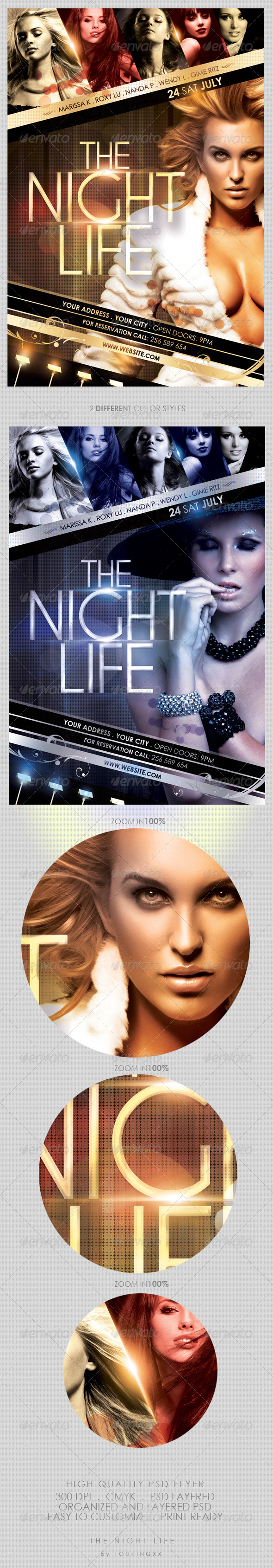 The Night Life Flyer Template - Flyers Print Templates