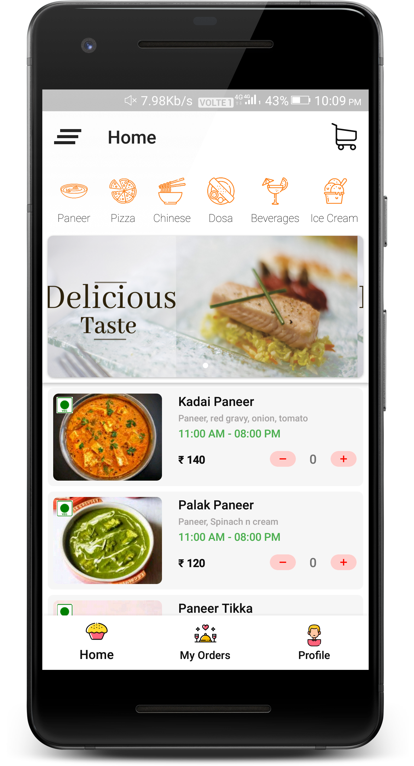 Food Cart Online Food Delivery App by rndtechnosoft CodeCanyon