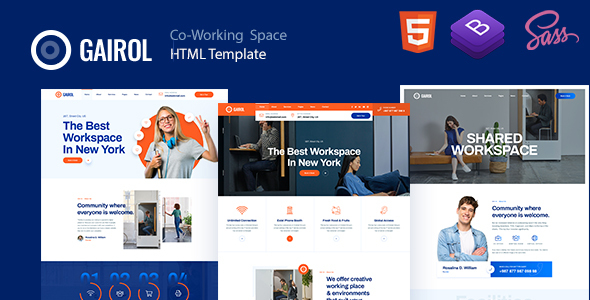 Gairol - Coworking - ThemeForest 25804983