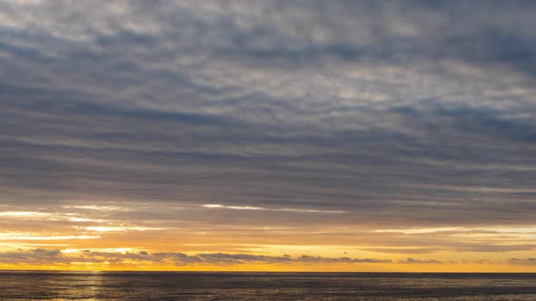 Scenic View of Setting Sun