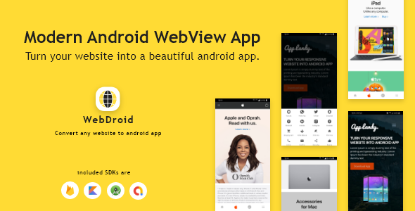 WebDroid - Convert Website to Modern Android App