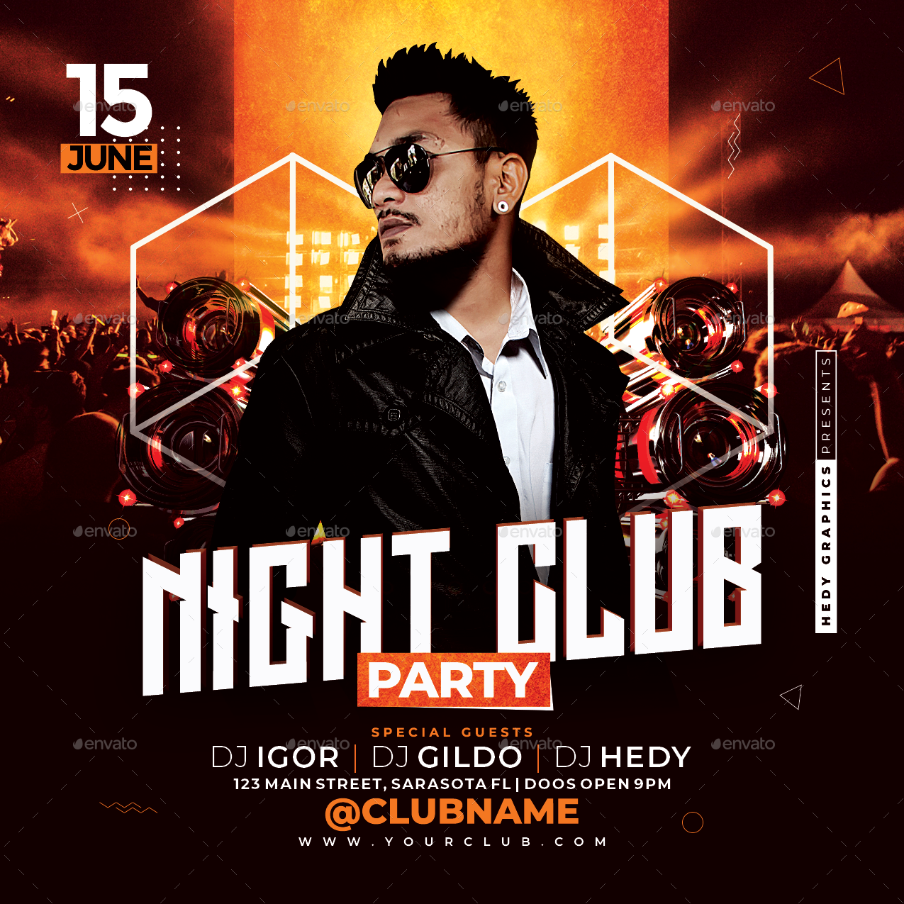 Night Club Flyer by HedyGraphics | GraphicRiver