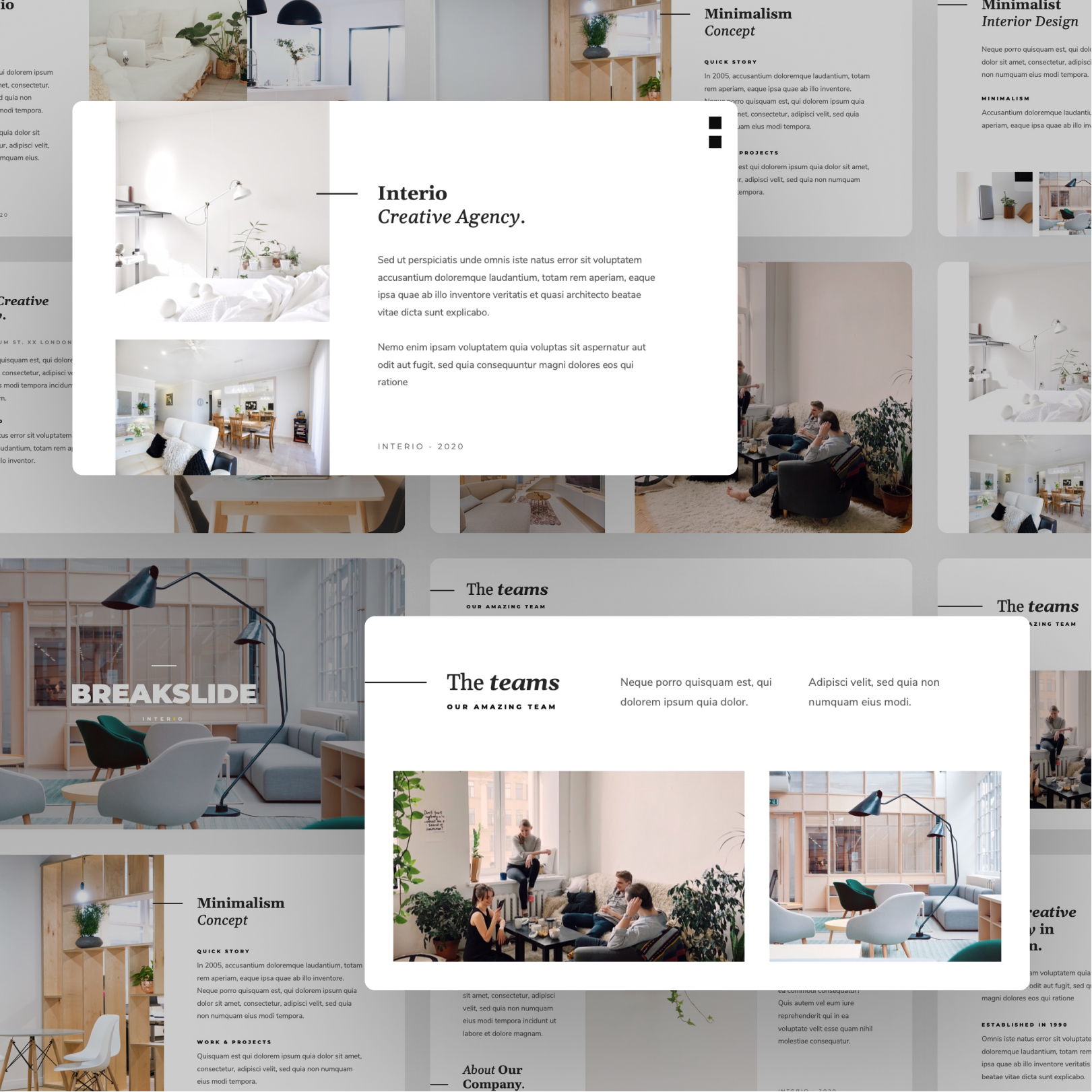 Interio - Creative Interior Design PowerPoint Template, Presentation ...