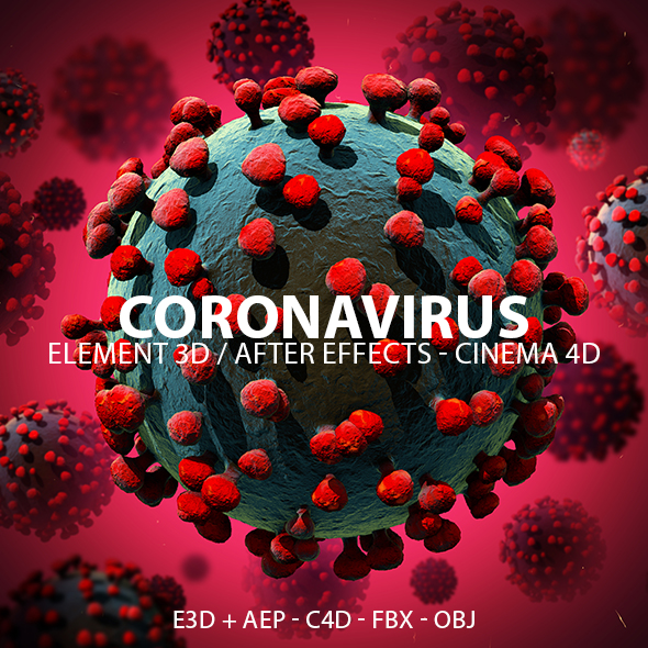 Corona Virus for Element 3D & Cinema 4D