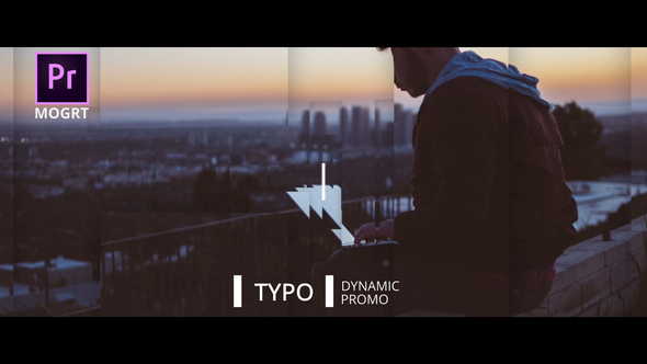 Dynamic Typo Promo Premiere Pro MOGRT