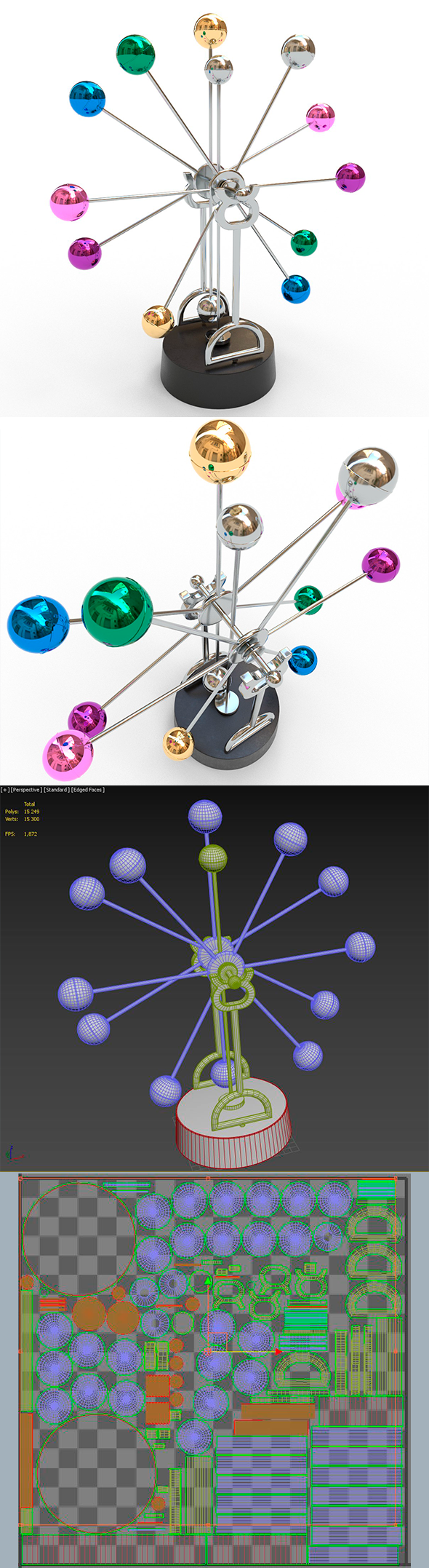 Newton pendulum creative - 3Docean 25829031