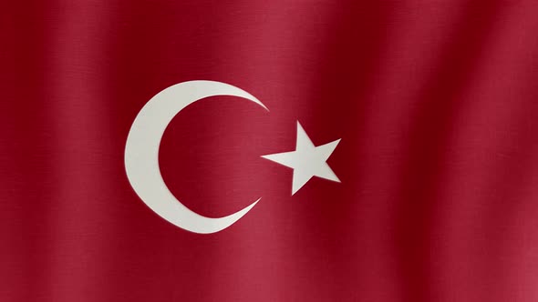 The National Flag of Turkey