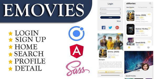 eMovies Reviews Movies - Ionic 4