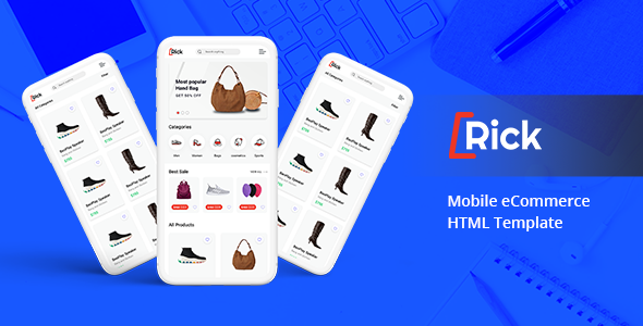 Wonderful Rick – Bootstrap Mobile eCommerce HTML Template
