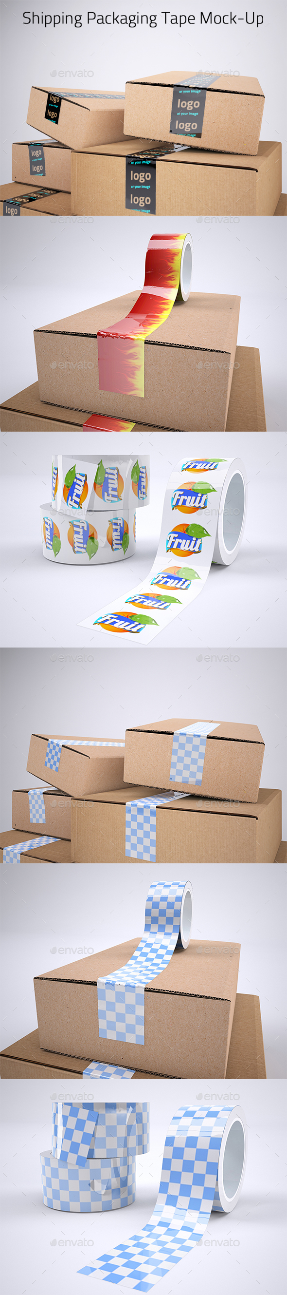 Shipping Packaging Tape Mock Up By Sanchi477 Graphicriver
