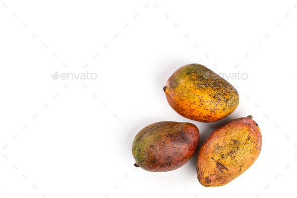 Rotten Mango On White Background Stock Photo 1460642162