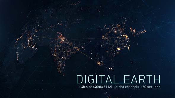 Digital Earth - VideoHive 25832640