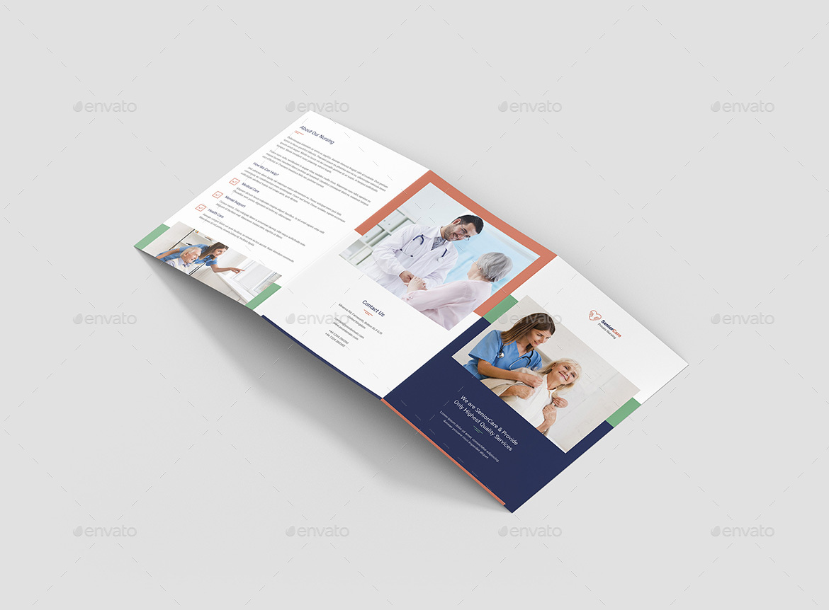 Brochure – Senior Care Tri-Fold A5, Print Templates | GraphicRiver