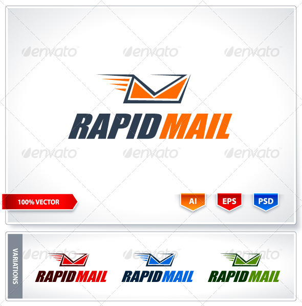 Rapid mail logo template - Logo Templates