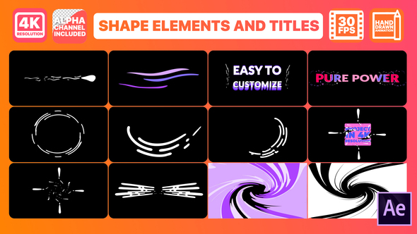 Dynamic Shapes And Titles | After Effects Video Displays template preview