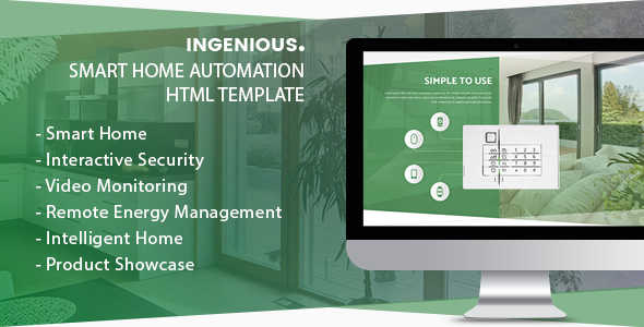 Incredible Ingenious - Smart Home Automation HTML Template