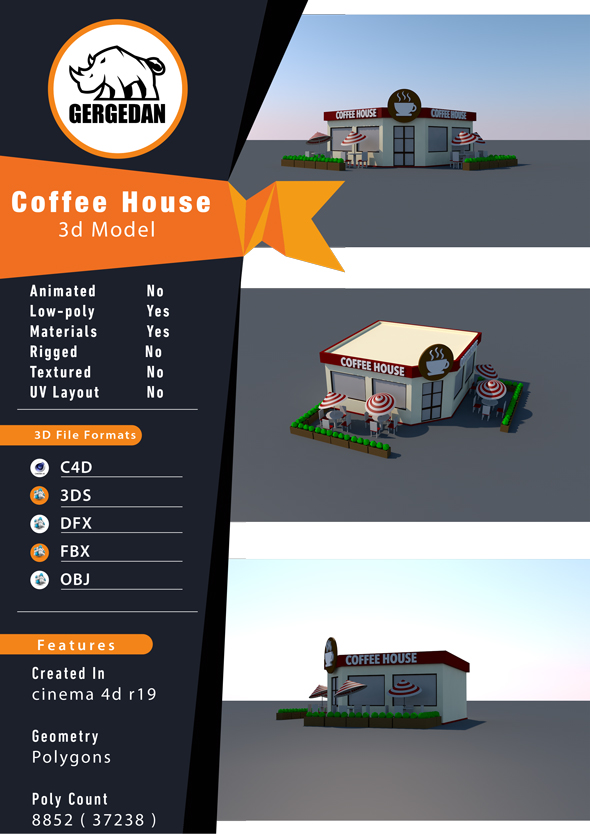 Coffee House - 3Docean 25845207