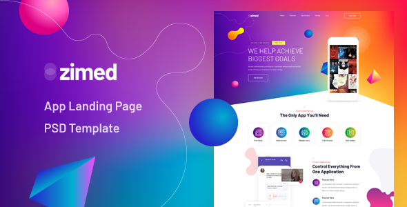 Zimed - App - ThemeForest 25831850