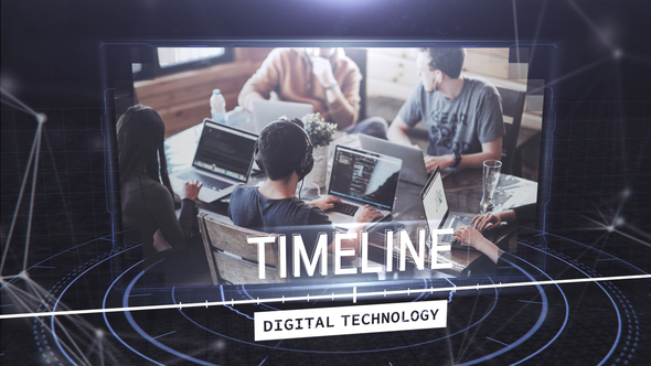 Digital Techonology Timeline - VideoHive 25846829