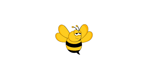 designs bee concept logo vector