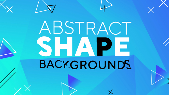 Abstract Shape Backgrounds - VideoHive 25847487