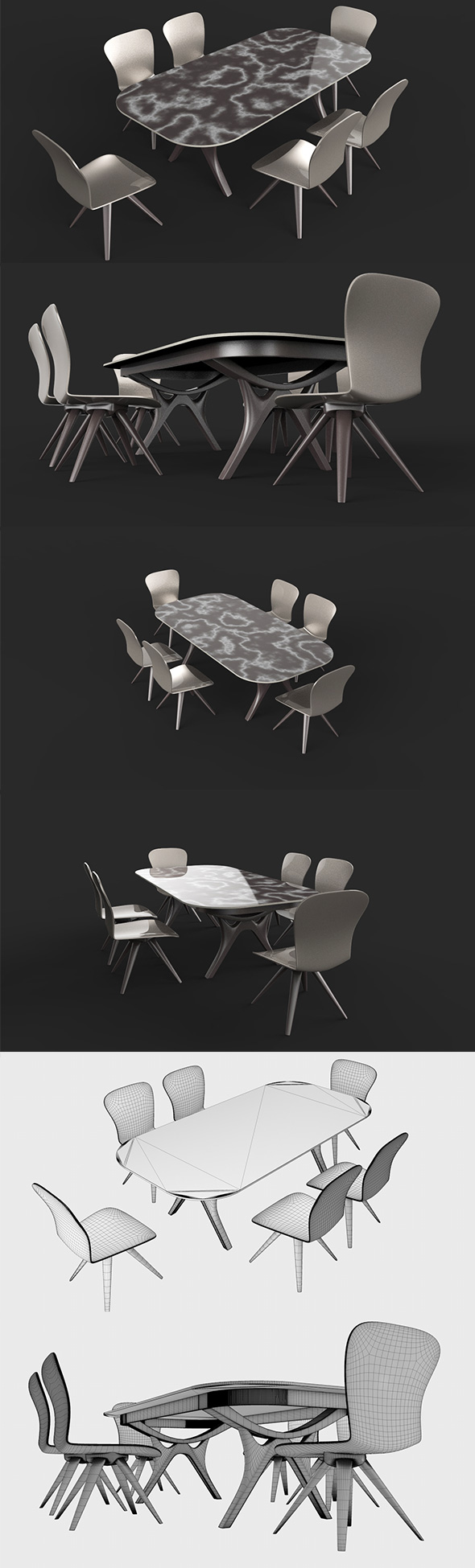 Table Chair Set - 3Docean 25848135