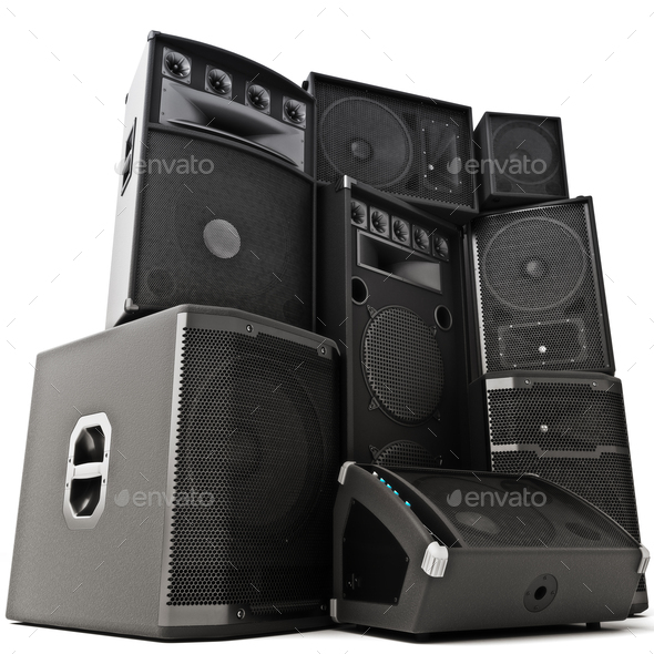 Speakers collection - Stock Photo - Images