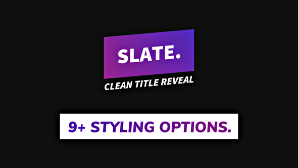 Slate - Clean - VideoHive 25849426