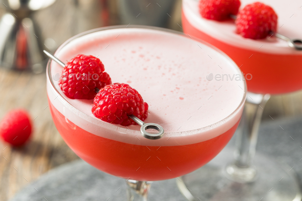 Boozy Pink Clover Club Cocktail