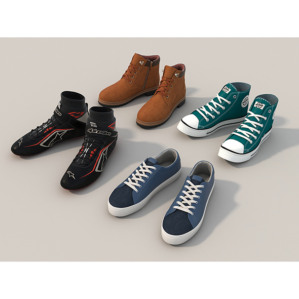 Shoes Collection Set - 3Docean 25854461