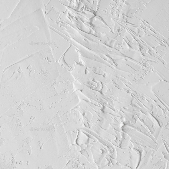 white oil paint texture Stock Photo