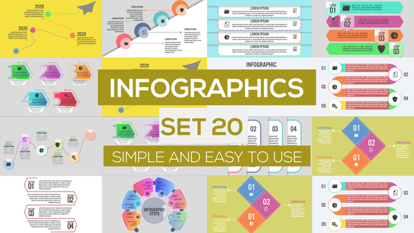 Infographics Set 20 - VideoHive 25854807