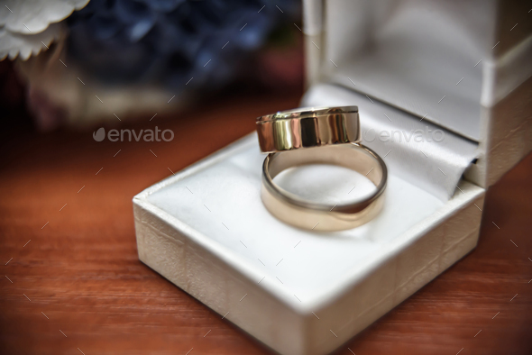 wedding ring on the table