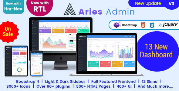 Aries Admin - ThemeForest 20964151